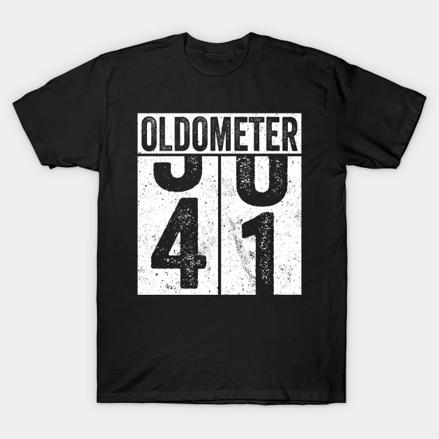 41 Years Old Oldometer T-Shirt by Saulene